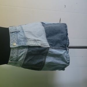 Wild Fable Denim Colorblock Skirt in Size 00